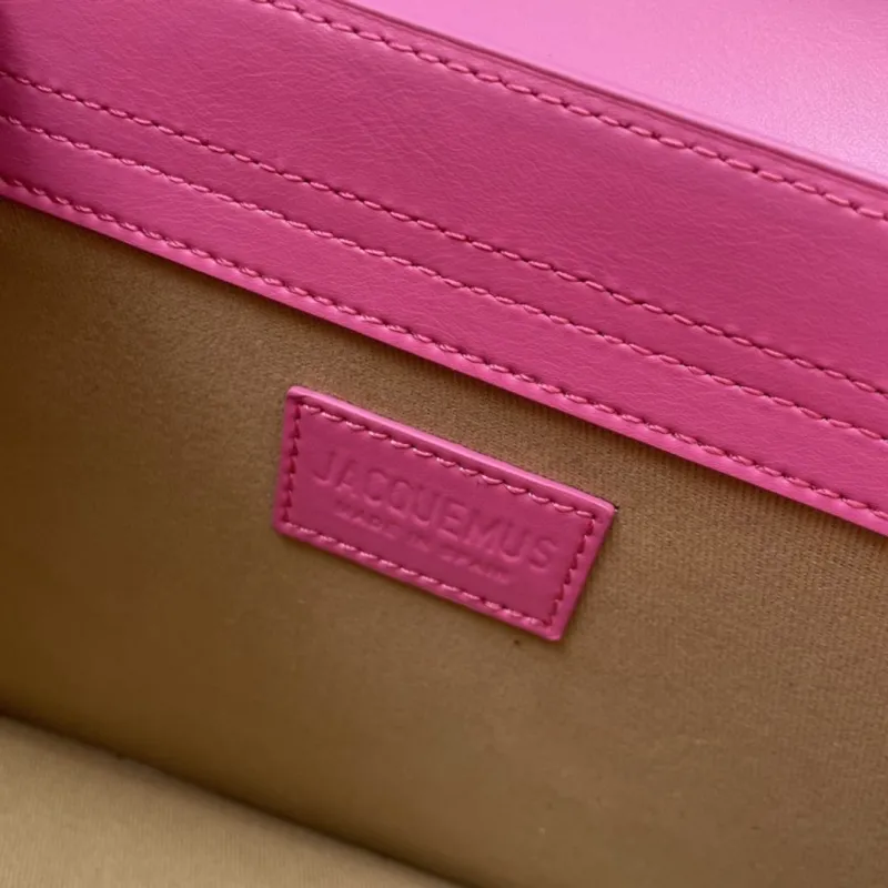 Jacquemus Pink Top Handle Crossbody Bag 24cm 339# - Image 9