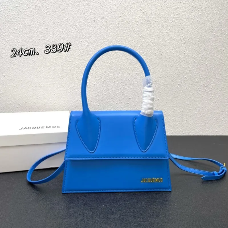 Jacquemus Blue Top Handle Crossbody Bag 24cm 339#