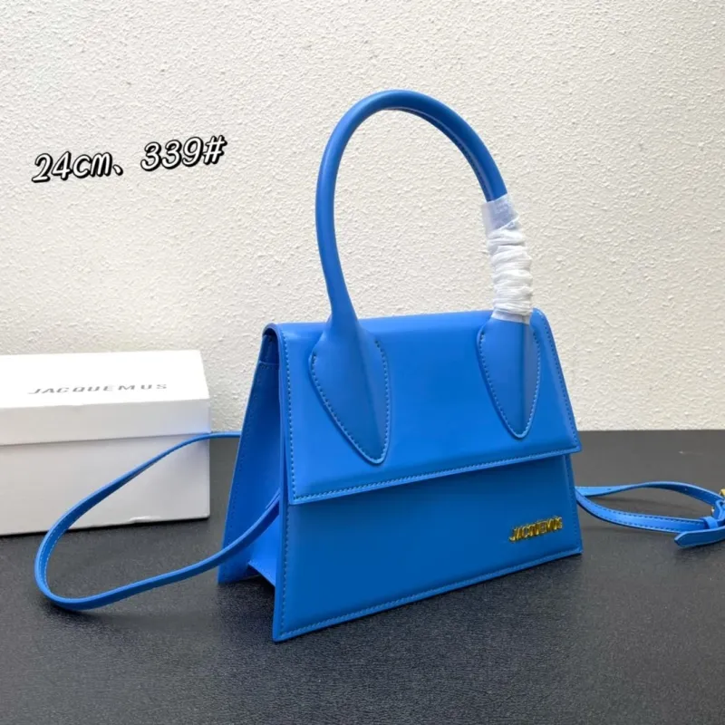 Alternative view of Jacquemus Blue Top Handle Crossbody Bag 24cm 339#