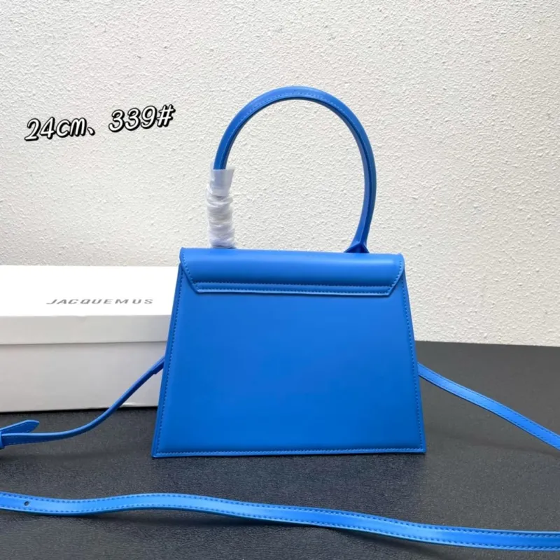 Jacquemus Blue Top Handle Crossbody Bag 24cm 339# - Image 3