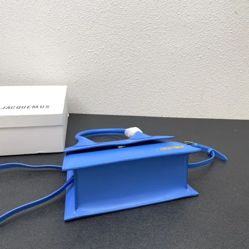 Jacquemus Blue Top Handle Crossbody Bag 24cm 339# - Image 5