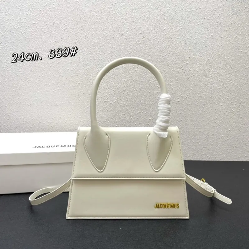 Jacquemus Off-White Top Handle Bag 24cm 339#