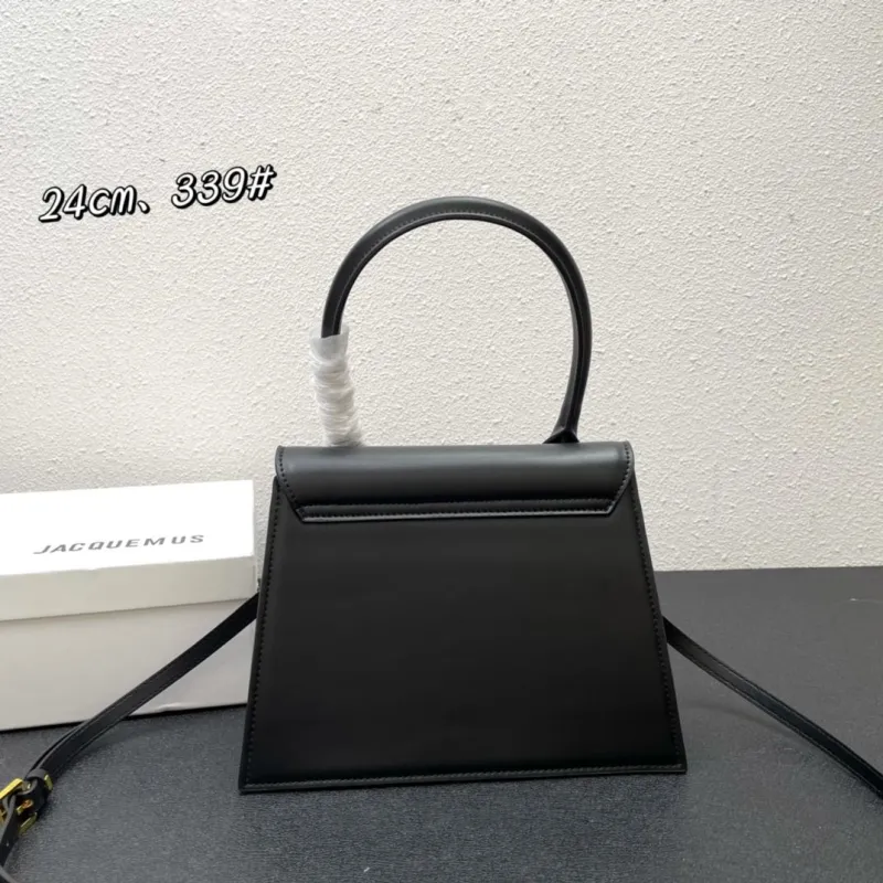 Jacquemus Black 24cm Top Handle Shoulder Bag 339# - Image 3