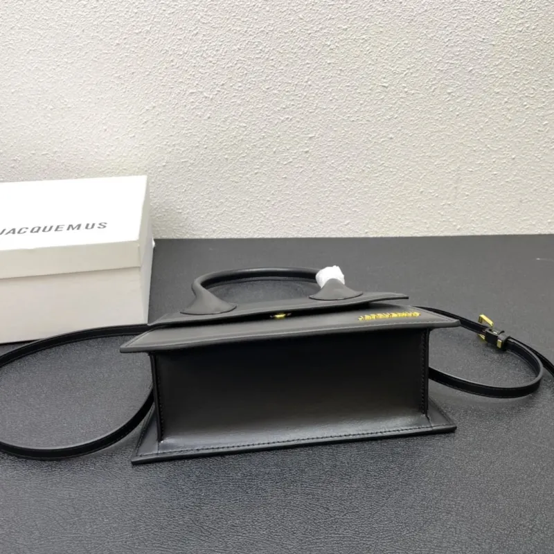 Jacquemus Black 24cm Top Handle Shoulder Bag 339# - Image 5
