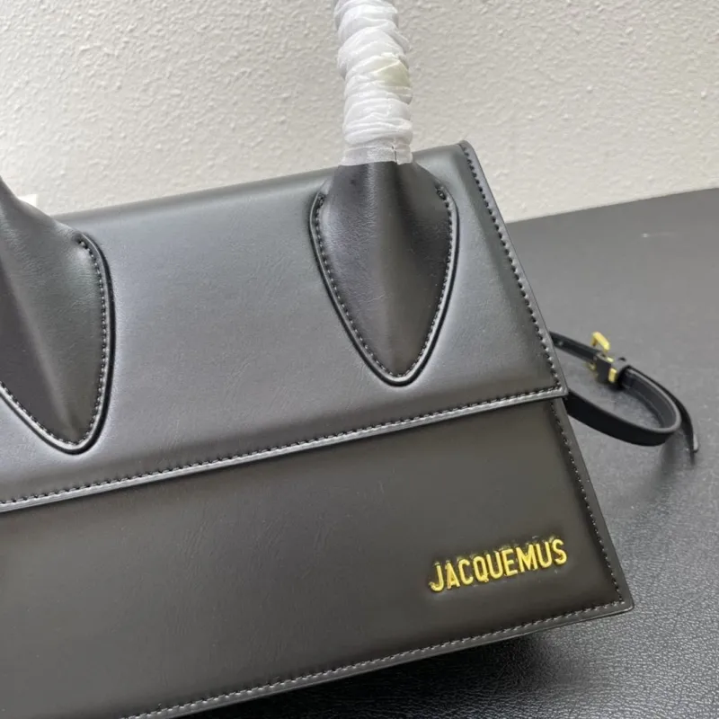 Jacquemus Black 24cm Top Handle Shoulder Bag 339# - Image 6