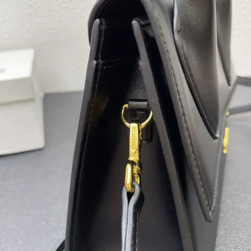 Jacquemus Black 24cm Top Handle Shoulder Bag 339# - Image 7