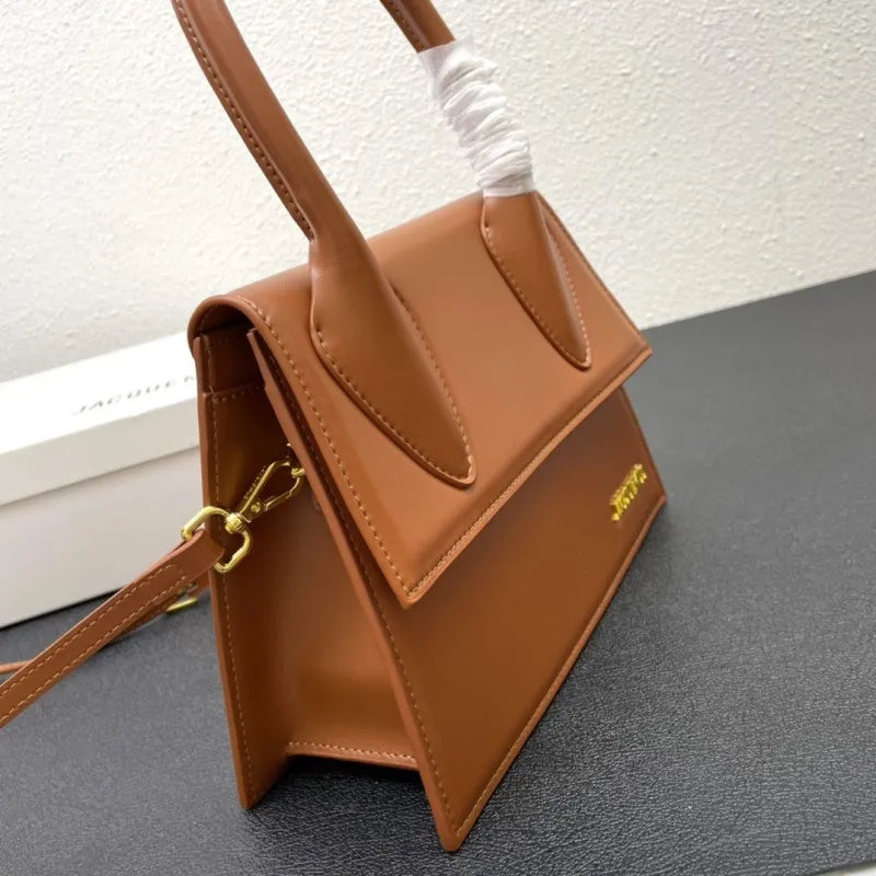 Jacquemus Brown 24cm Top Handle Crossbody Bag 339# - Image 4