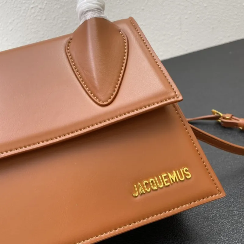 Jacquemus Brown 24cm Top Handle Crossbody Bag 339# - Image 6