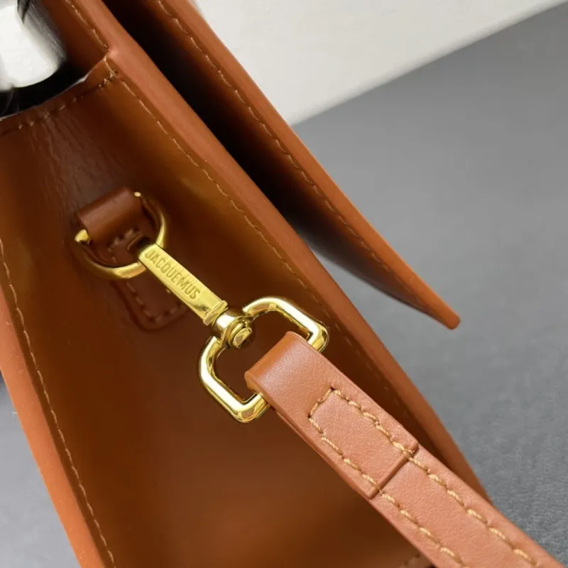 Jacquemus Brown 24cm Top Handle Crossbody Bag 339# - Image 7