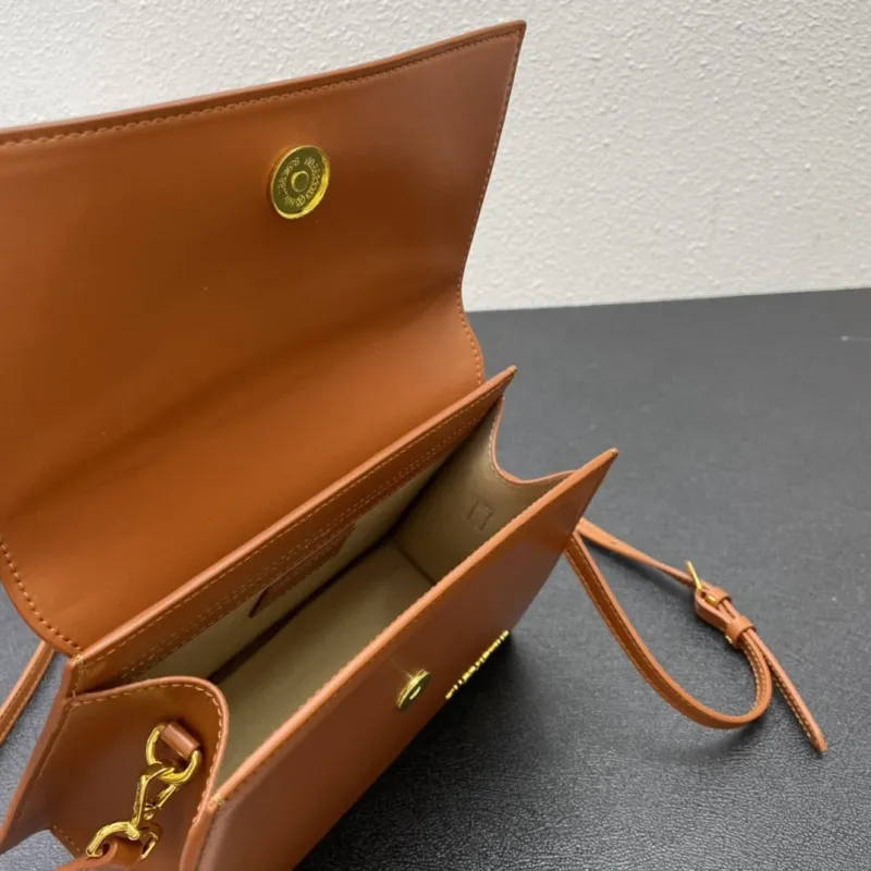 Jacquemus Brown 24cm Top Handle Crossbody Bag 339# - Image 8
