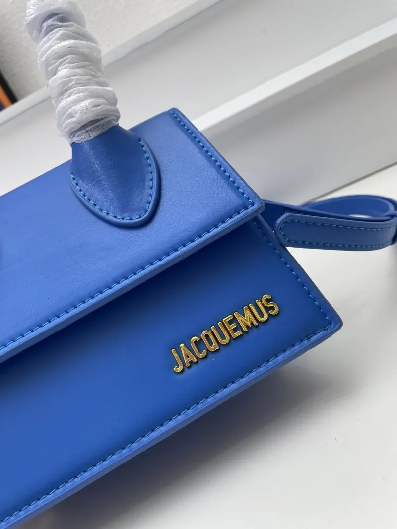 Jacquemus Blue Mini Top Handle Crossbody Bag - Image 4
