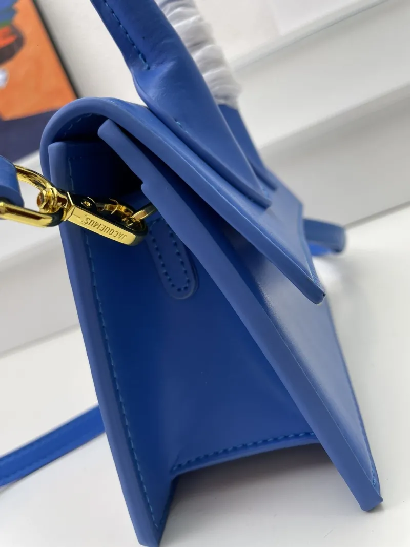 Jacquemus Blue Mini Top Handle Crossbody Bag - Image 6