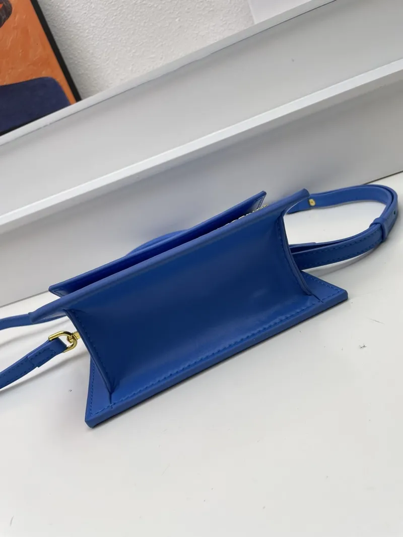 Jacquemus Blue Mini Top Handle Crossbody Bag - Image 7