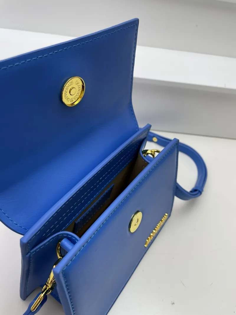 Jacquemus Blue Mini Top Handle Crossbody Bag - Image 8