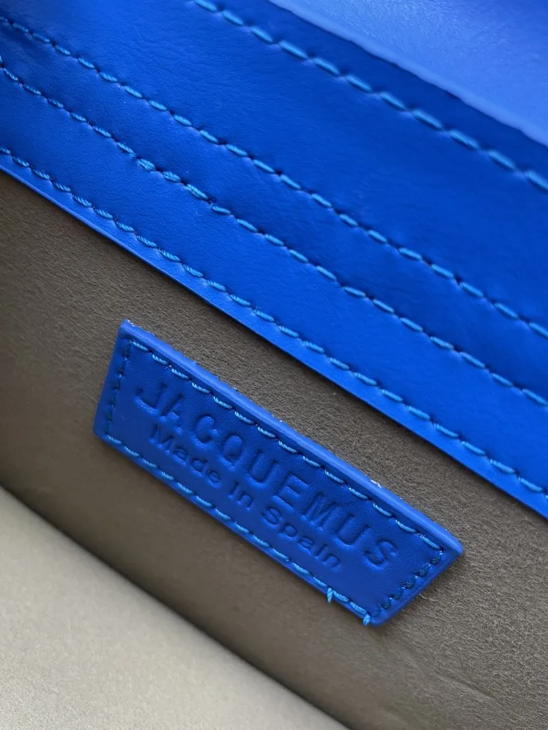 Jacquemus Blue Mini Top Handle Crossbody Bag - Image 9