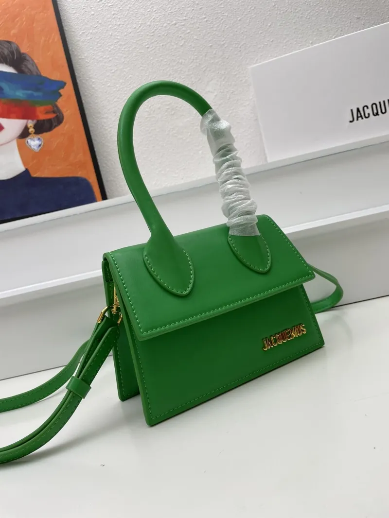 Jacquemus Green Top Handle Crossbody Bag - Image 3