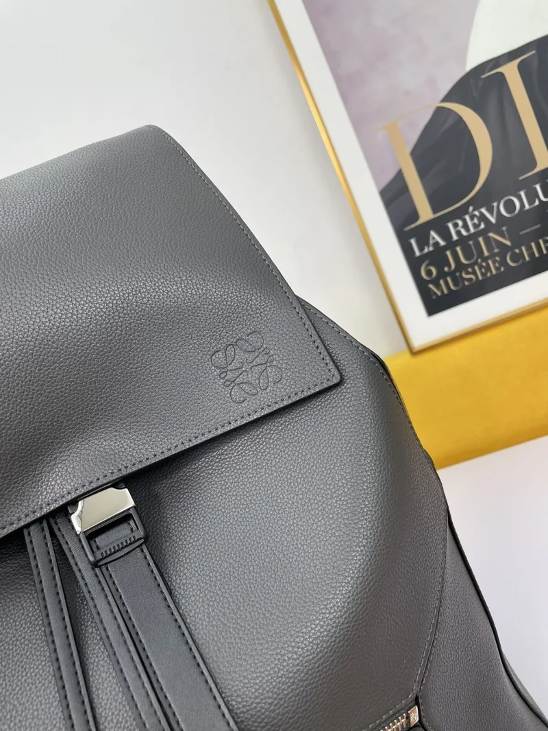 Loewe Dark Gray Leather Backpack SKU 39 - Image 3