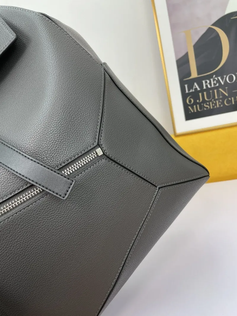 Loewe Dark Gray Leather Backpack SKU 39 - Image 6