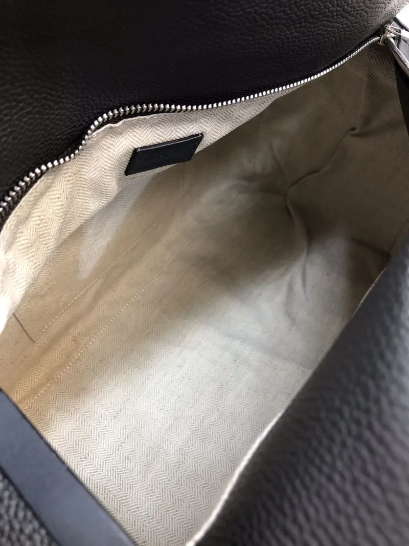 LOEWE Dark Gray Leather Handle Handbag Size 28 - Image 7