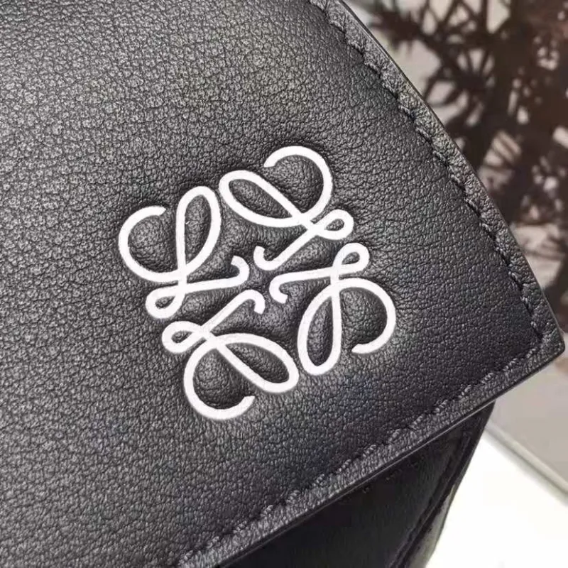 LOEWE Black Leather Puzzle Handbag - Image 4