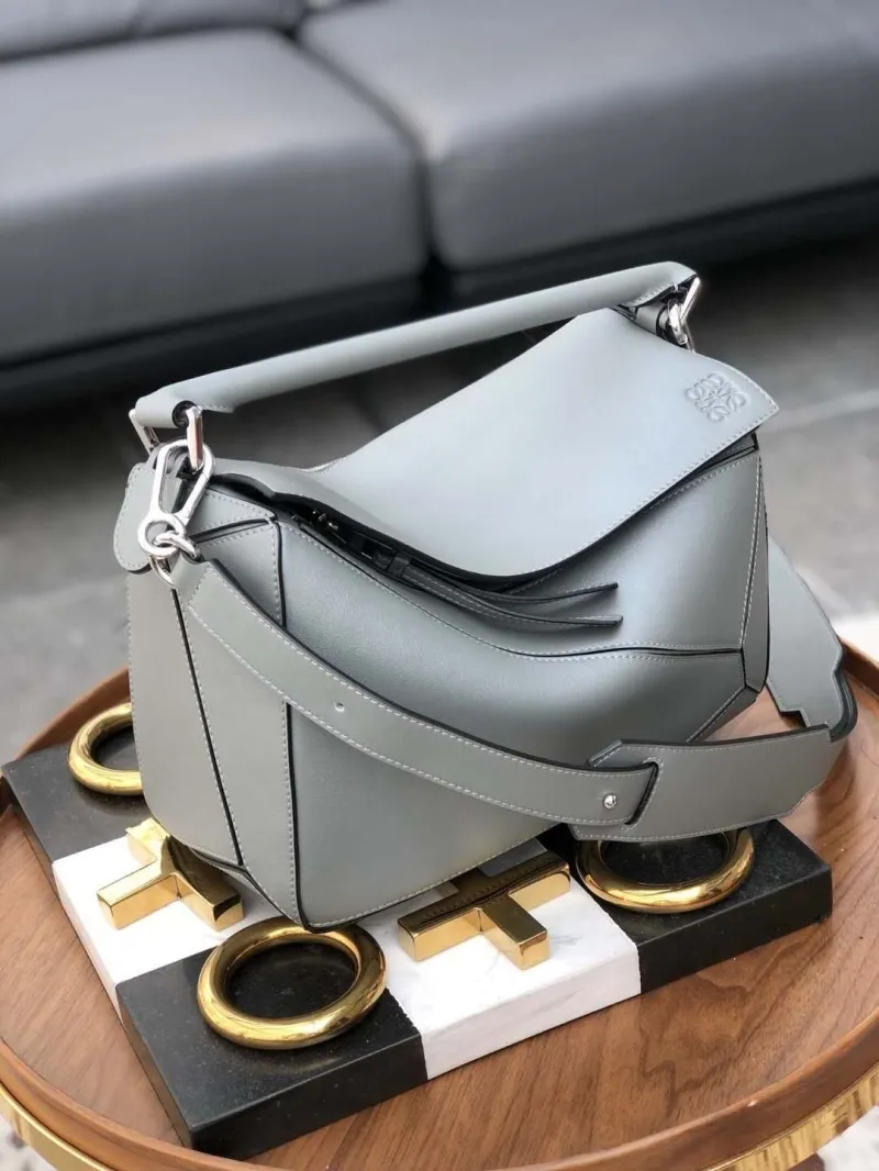 Alternative view of Loewe Gray Puzzle Shoulder Bag 41
