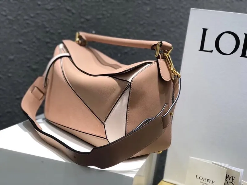 Alternative view of LOEWE Pink Leather Puzzle Handbag