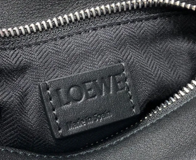 LOEWE Puzzle Leather Handbag Dark Green Blue SKU 50 - Image 9
