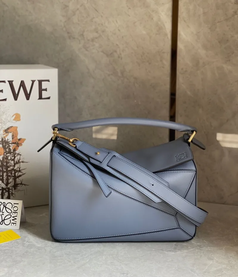 Loewe Dusty Blue Puzzle Shoulder Bag 67