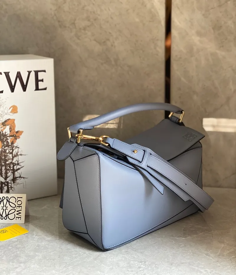 Alternative view of Loewe Dusty Blue Puzzle Shoulder Bag 67