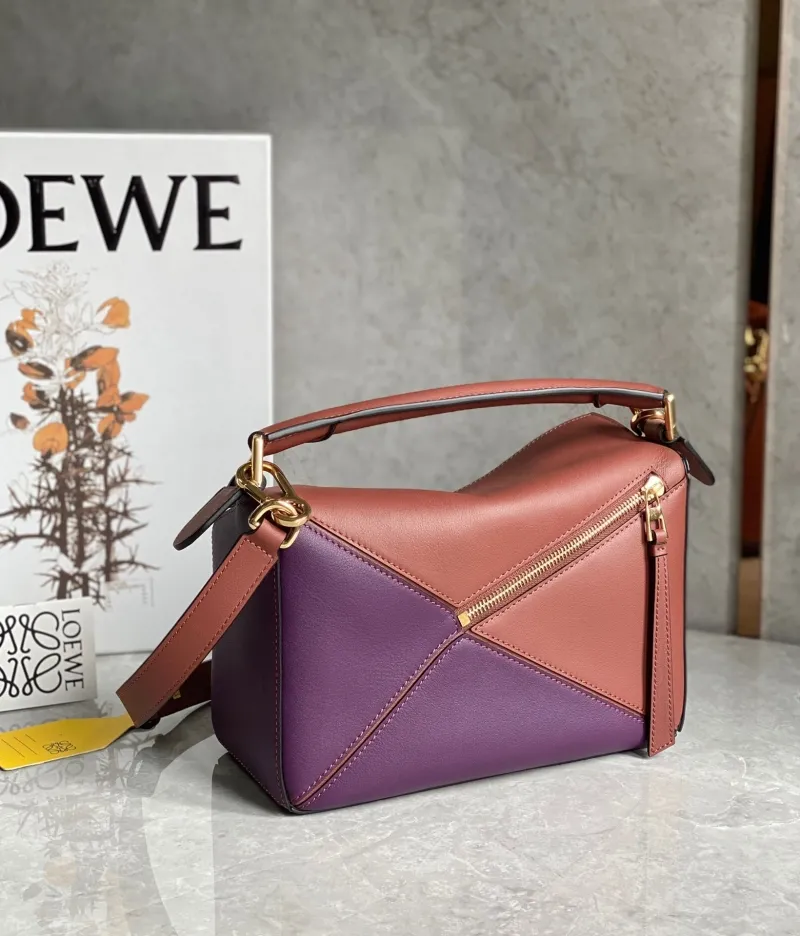 Loewe Colorblock Leather Handbag 68 - Image 3