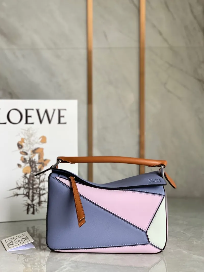 Loewe Puzzle Multicolor Leather Shoulder Bag