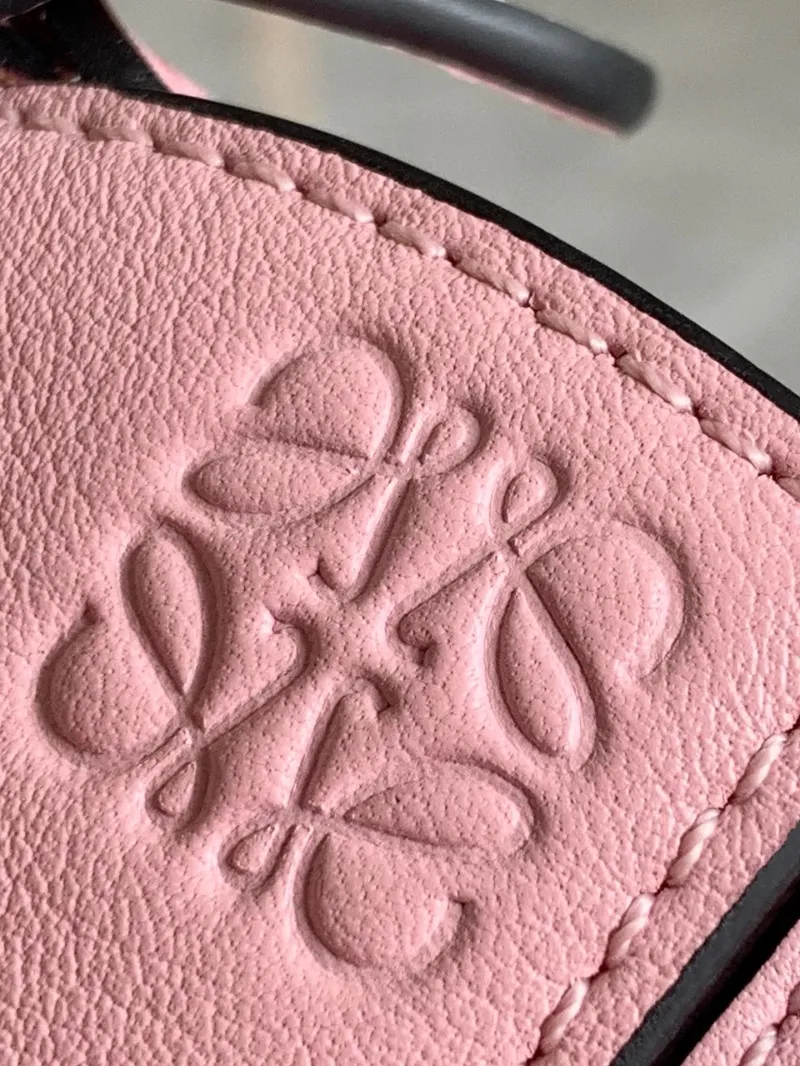 LOEWE Pink Puzzle Small Leather Handbag - Image 5
