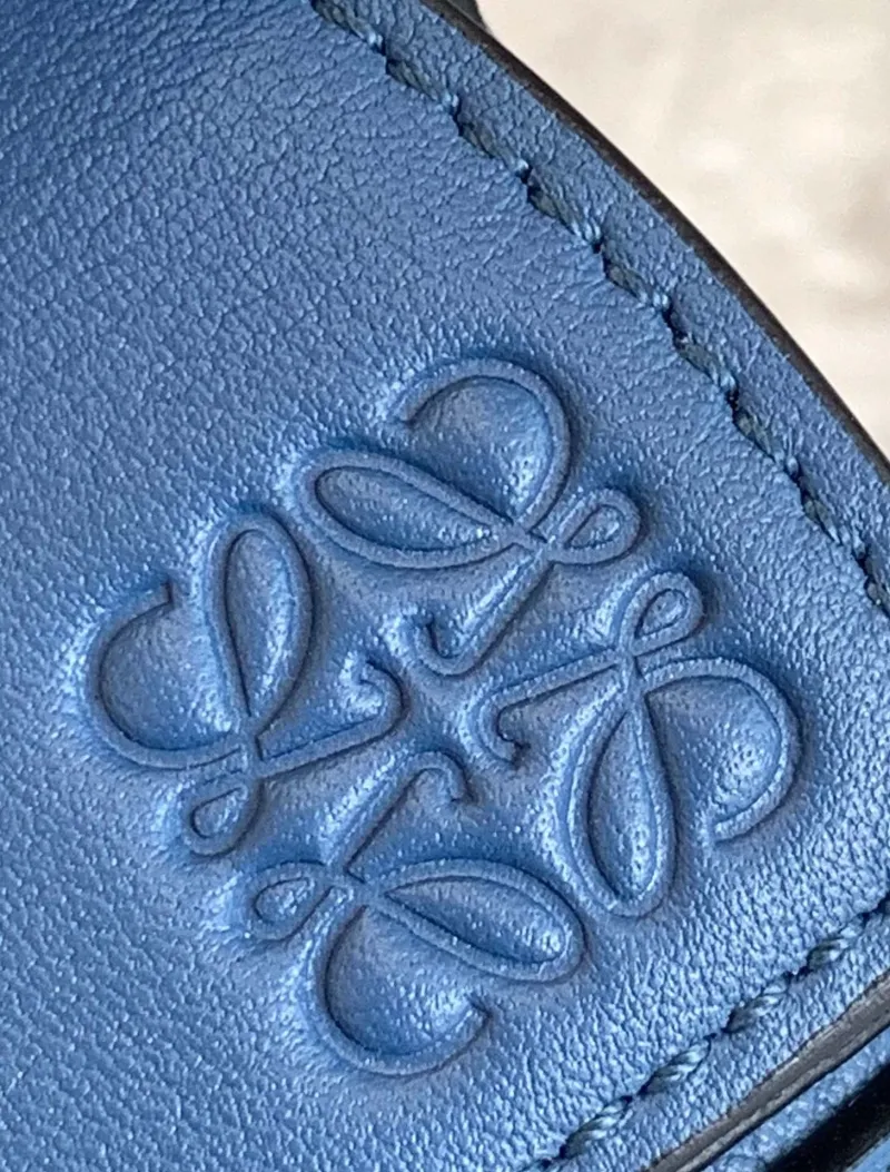Alternative view of Loewe Blue Leather Puzzle Handbag