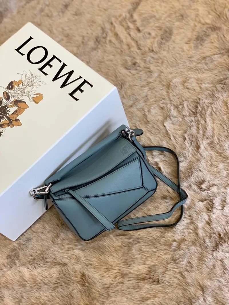 LOEWE Light Blue Puzzle Crossbody Handbag 78 - Image 9