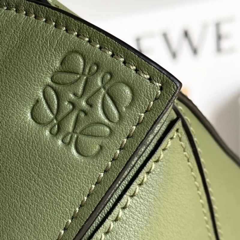 Loewe Olive Green Mini Puzzle Crossbody Bag - Image 6