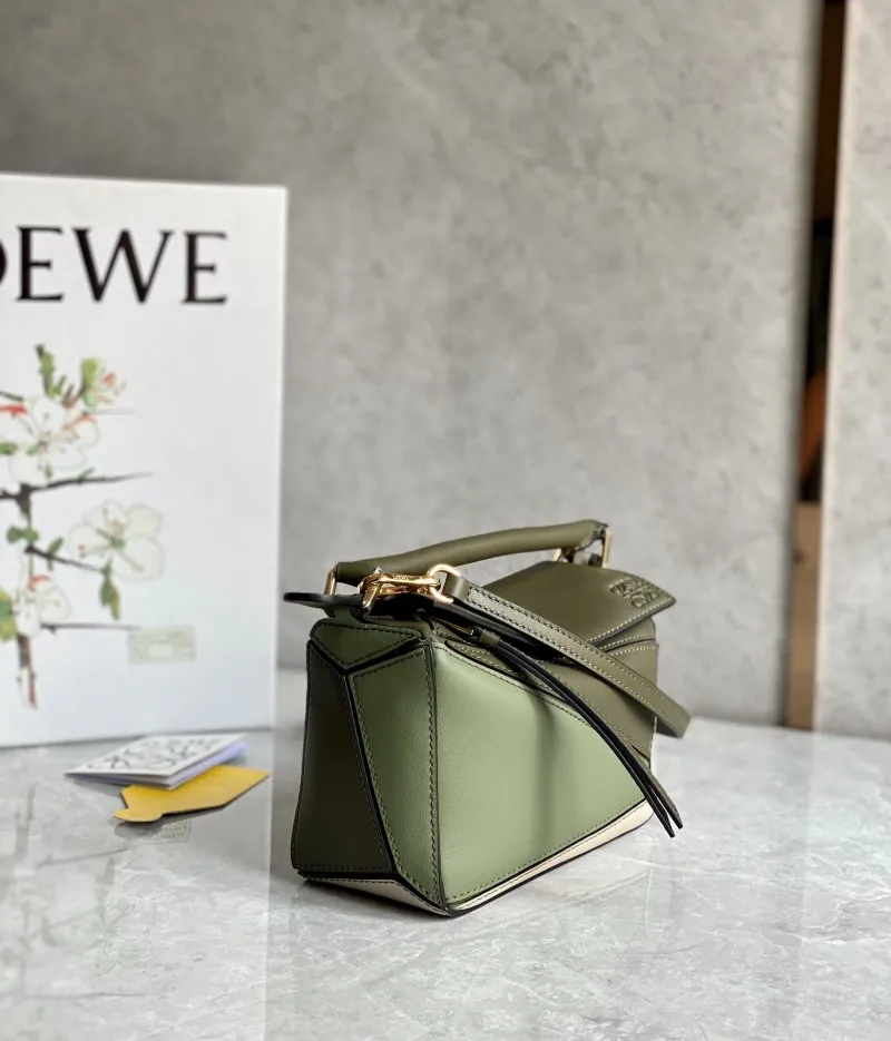 Loewe Olive Green Mini Crossbody Bag 81 - Image 3