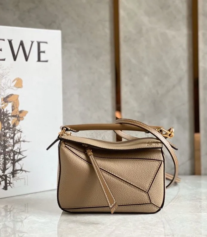 Loewe Beige Puzzle Mini Crossbody Bag