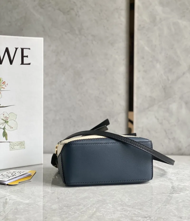 Loewe Black Cream Navy Mini Crossbody Bag 93 - Image 3