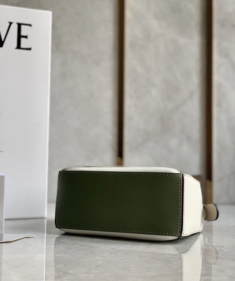 Alternative view of Loewe Puzzle Mini Crossbody Bag Beige Green White