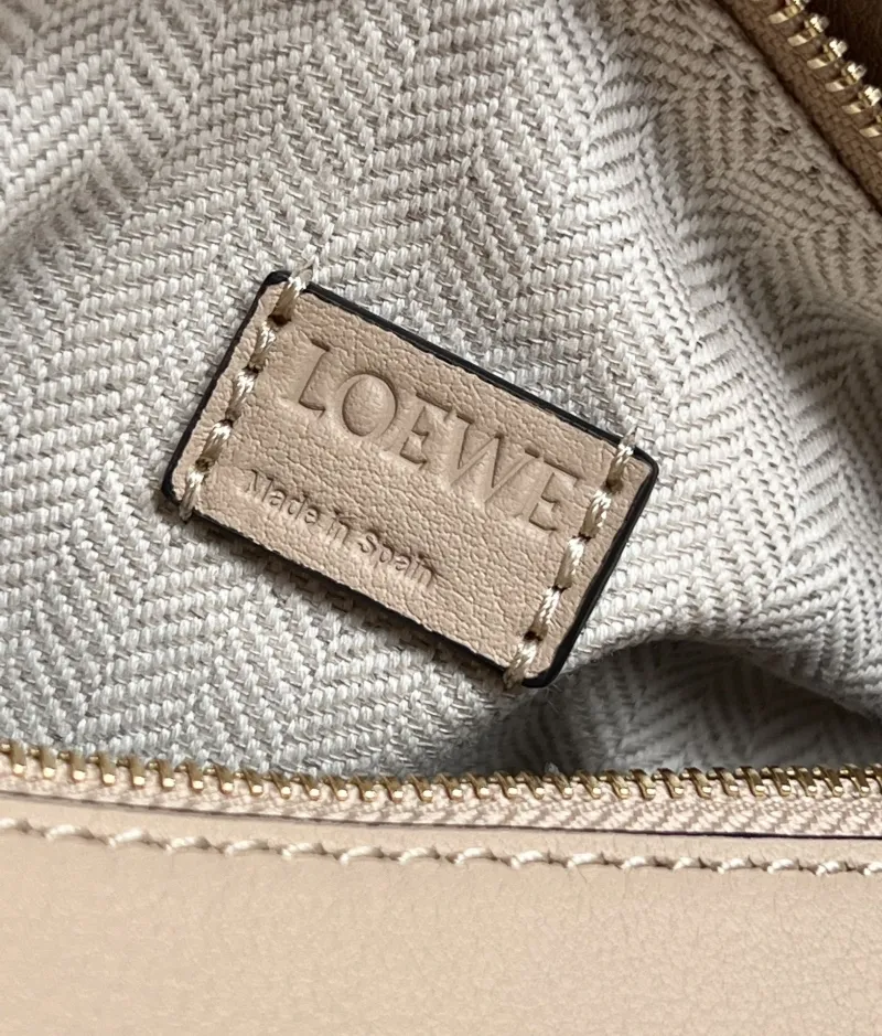Loewe Beige and White Leather Handbag SKU 103 - Image 8