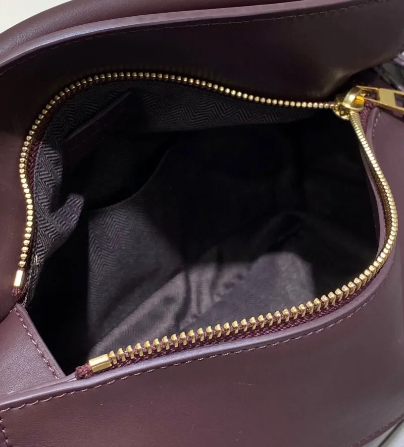 LOEWE Dark Brown Leather Crossbody Handbag - Image 7