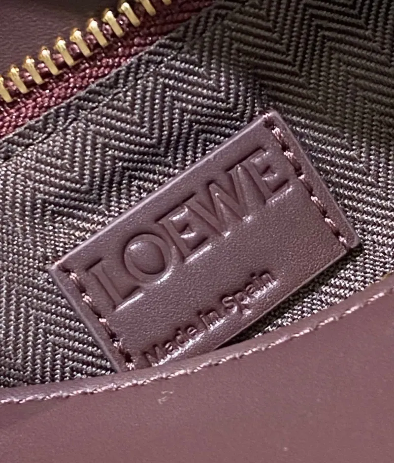 LOEWE Dark Brown Leather Crossbody Handbag - Image 8