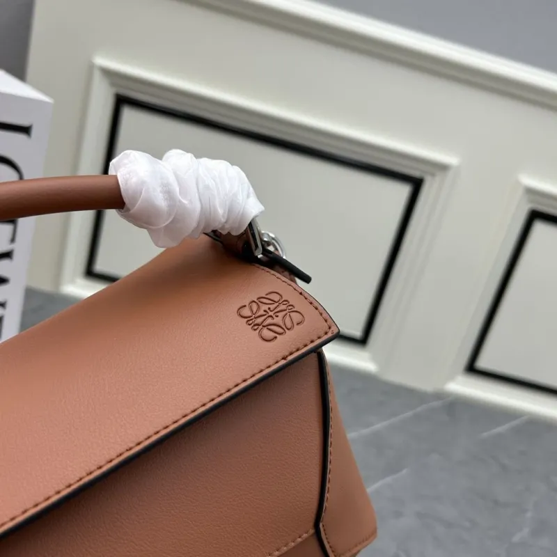 LOEWE Brown Leather Crossbody Handbag - Image 4