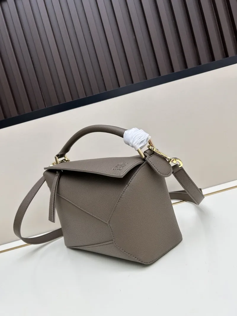 Alternative view of Loewe Taupe Puzzle Shoulder Bag 152