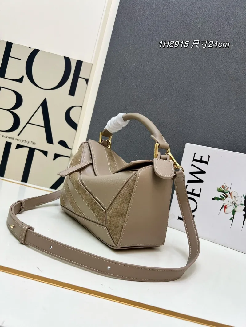 Alternative view of LOEWE 1H8915 Taupe Handbag 24cm