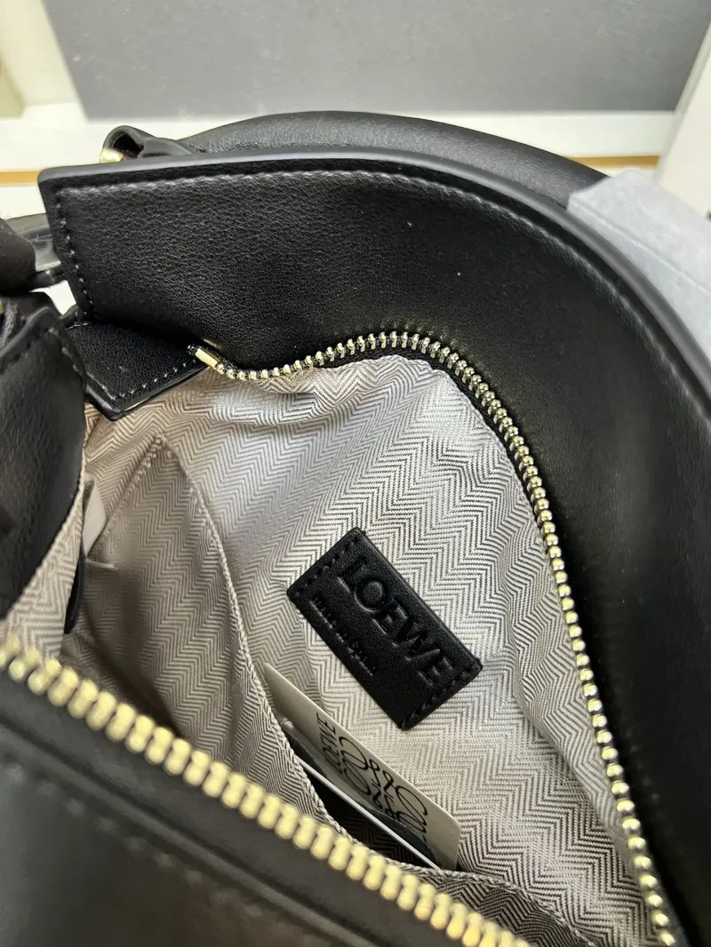 Alternative view of LOEWE 1H8915 Black Leather Handbag 24cm
