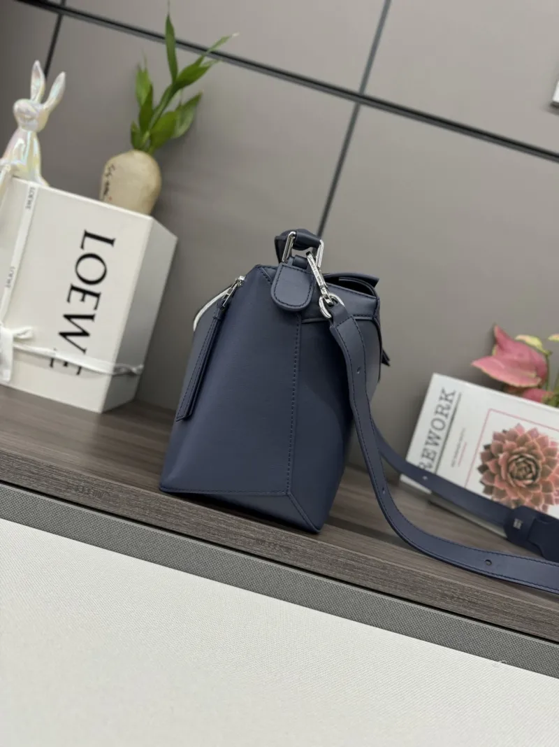 Alternative view of Loewe Navy Blue Leather Handbag 161