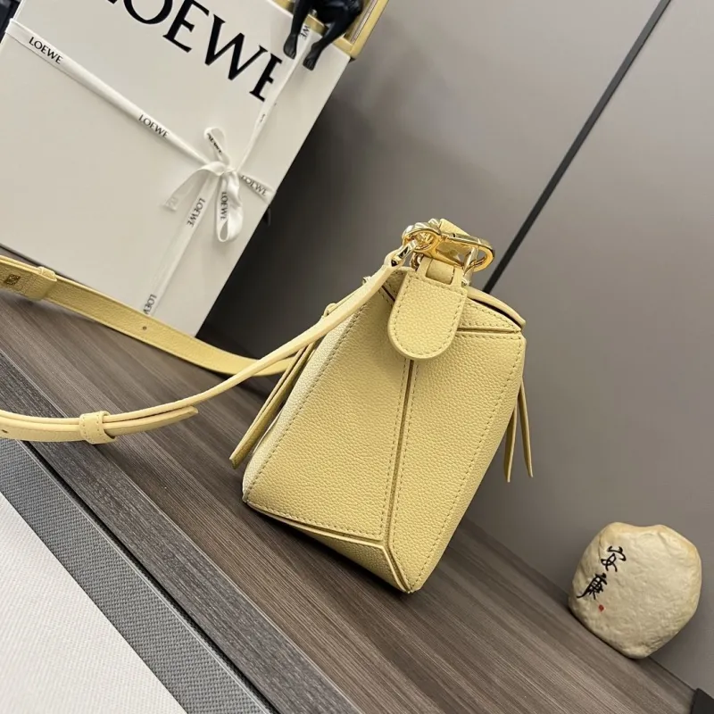 Alternative view of LOEWE Pale Yellow Leather Crossbody Handbag