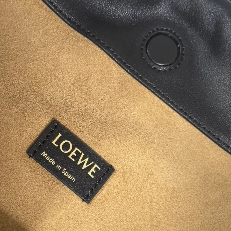 LOEWE Black Leather Crossbody Bag Handle 164 - Image 9