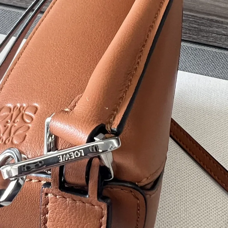 LOEWE Tan Mini Leather Crossbody Handbag - Image 7